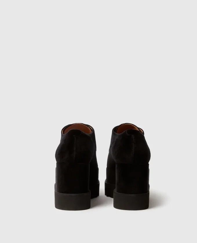 Scarpe con plateau in velluto Elyse