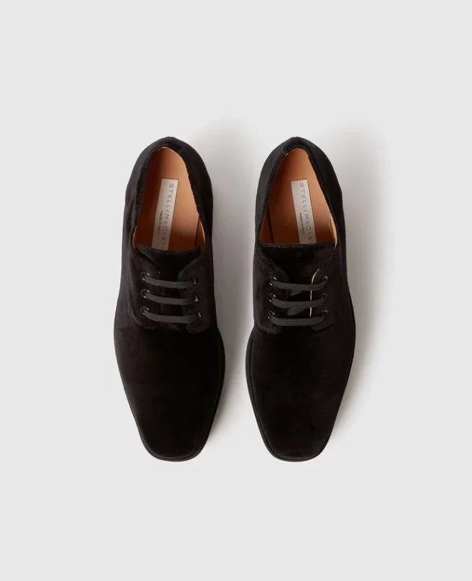 Scarpe con plateau in velluto Elyse