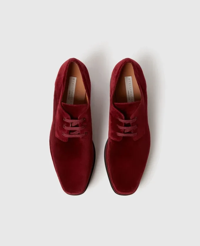 Scarpe con plateau in velluto Elyse
