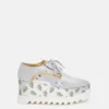 Scarpe con plateau metallizzate Elyse con stampa fragola Scarpe con plateau metallizzate Elyse con stampa fragola