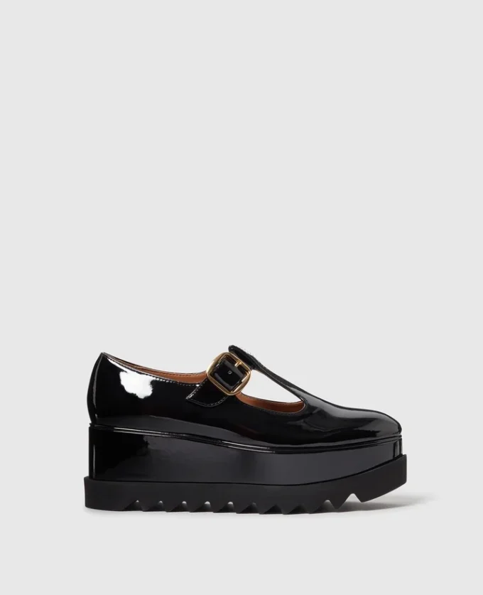 Scarpe Mary Jane con plateau e cinturino a T Elyse Scarpe Mary Jane con plateau e cinturino a T Elyse