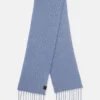 Sciarpa con logo a righe sottili Sciarpa con logo a righe sottili
