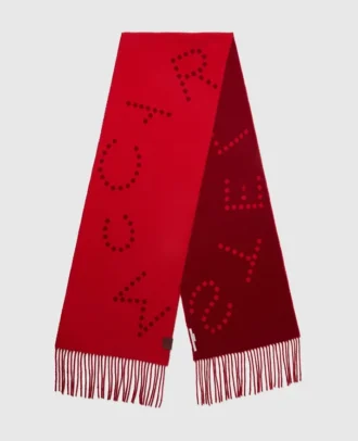 Sciarpa con logo e frange