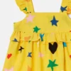 Set abito con motivo a stelle e bloomers