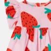 Set abito con stampa fragole e bloomer Set abito con stampa fragole e bloomer