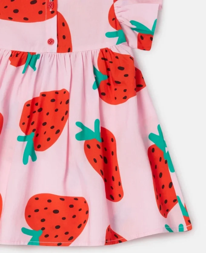 Set abito con stampa fragole e bloomer Set abito con stampa fragole e bloomer