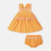Set abito in popeline e bloomers Set abito in popeline e bloomers