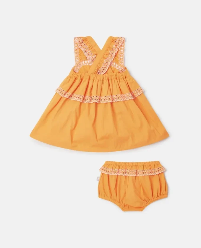 Set abito in popeline e bloomers Set abito in popeline e bloomers
