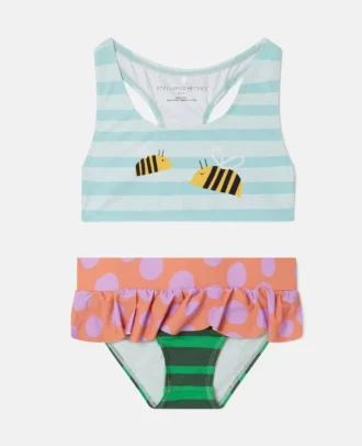 Set bikini con stampa paesaggio ape