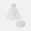 Set con abito stampato e bloomers Set con abito stampato e bloomers