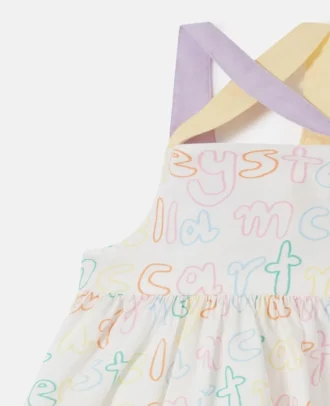 Set con abito stampato e bloomers