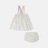 Set con abito stampato e bloomers Set con abito stampato e bloomers