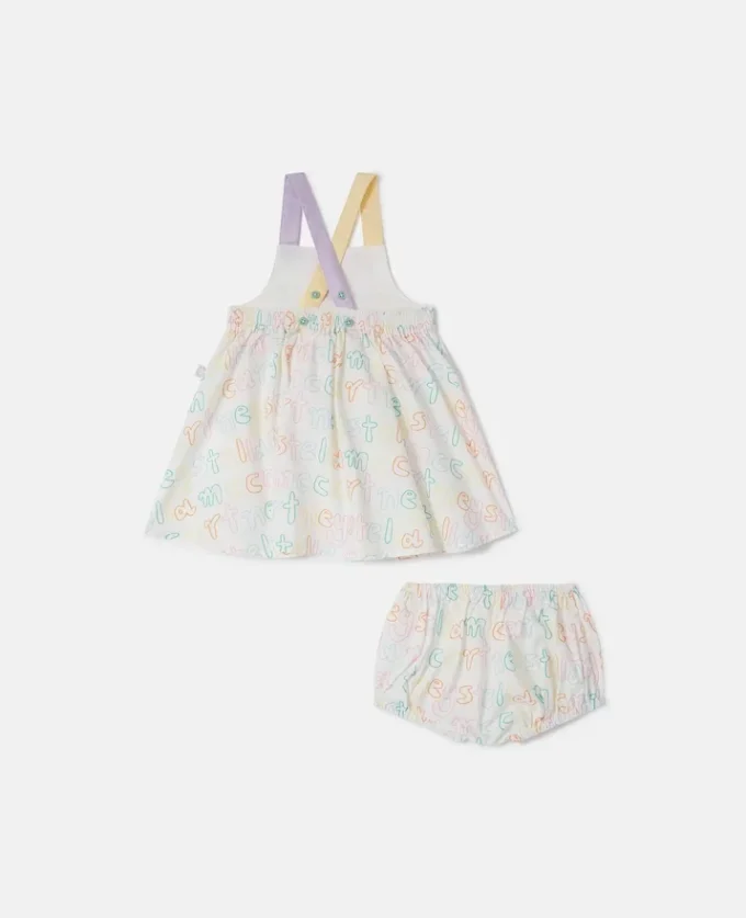 Set con abito stampato e bloomers Set con abito stampato e bloomers