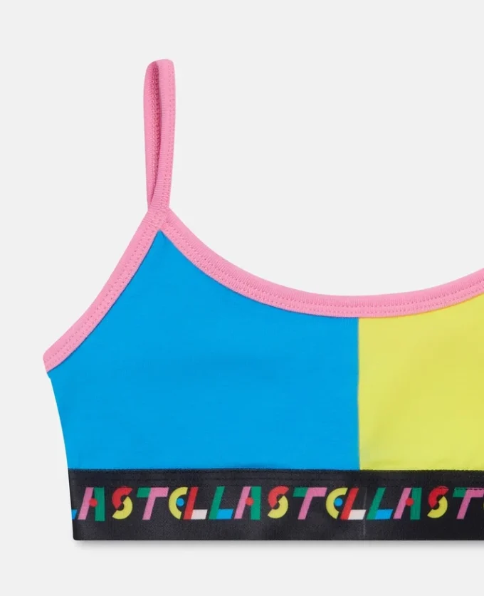 Set reggiseno in cotone color block Set reggiseno in cotone color block