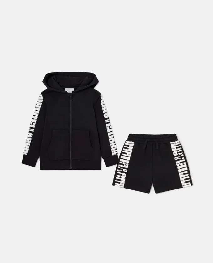 Set tuta con nastro con logo Set tuta con nastro con logo