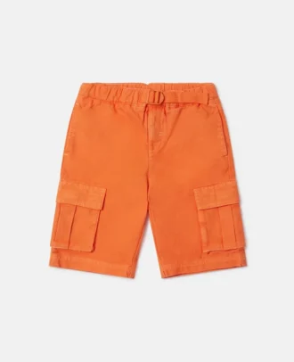 Shorts cargo con cintura in vita