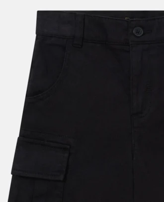 Shorts cargo in gabardine
