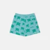 Shorts con coulisse e stampa rana