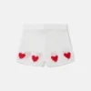 Shorts con cuori all’uncinetto Shorts con cuori all’uncinetto