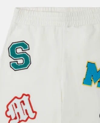 Shorts con iniziali del marchio ricamate Shorts con iniziali del marchio ricamate