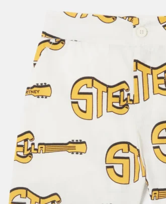 Shorts con stampa chitarra