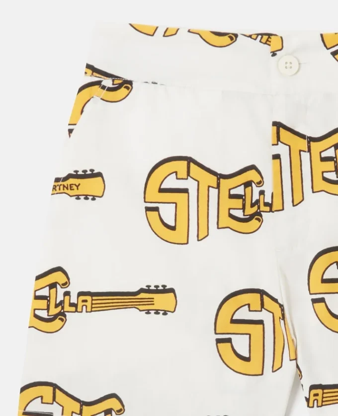 Shorts con stampa chitarra Shorts con stampa chitarra
