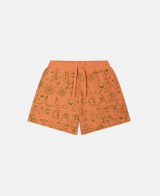 Shorts con stampa con le iniziali del marchio Shorts con stampa con le iniziali del marchio