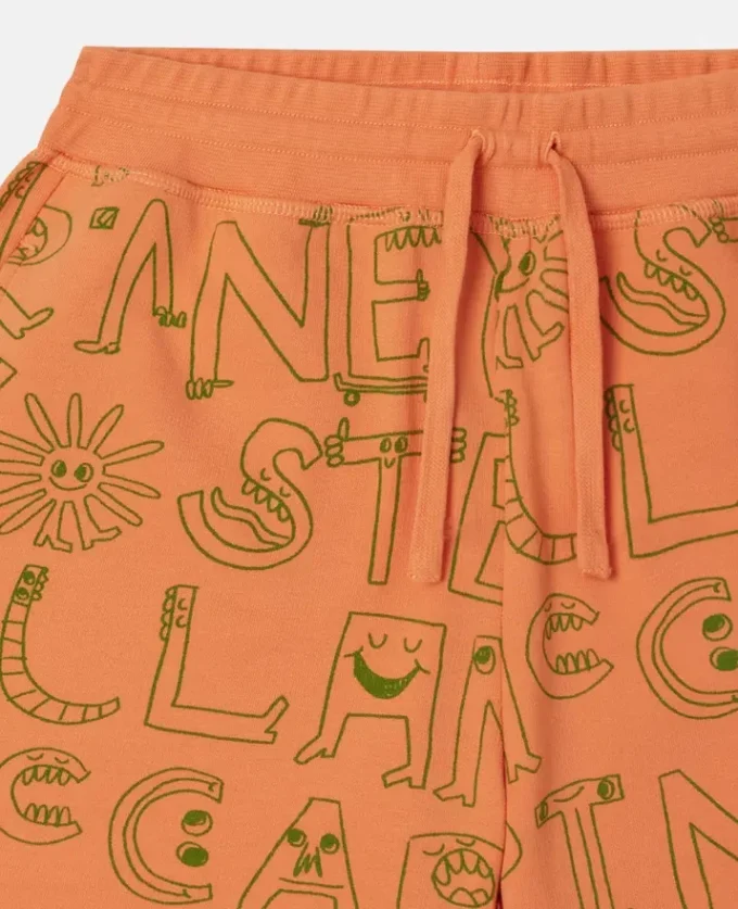 Shorts con stampa con le iniziali del marchio Shorts con stampa con le iniziali del marchio