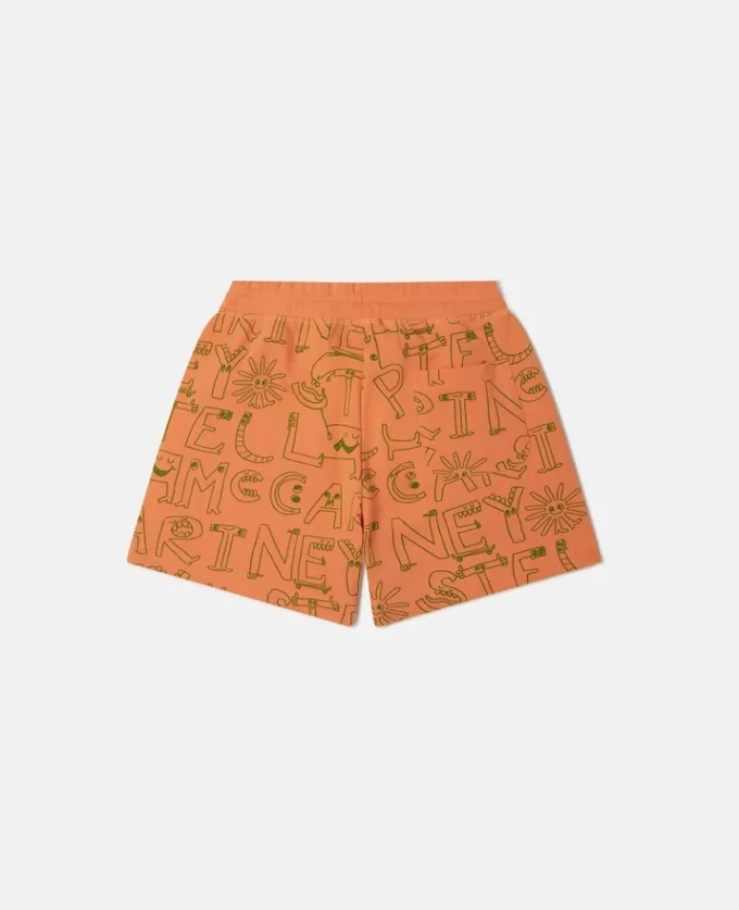 Shorts con stampa con le iniziali del marchio Shorts con stampa con le iniziali del marchio