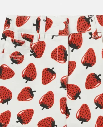 Shorts con stampa fragole