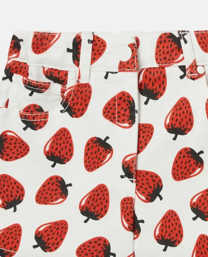 Shorts con stampa fragole Shorts con stampa fragole