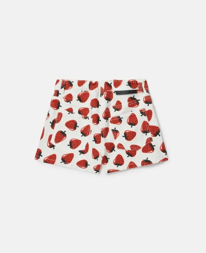 Shorts con stampa fragole Shorts con stampa fragole
