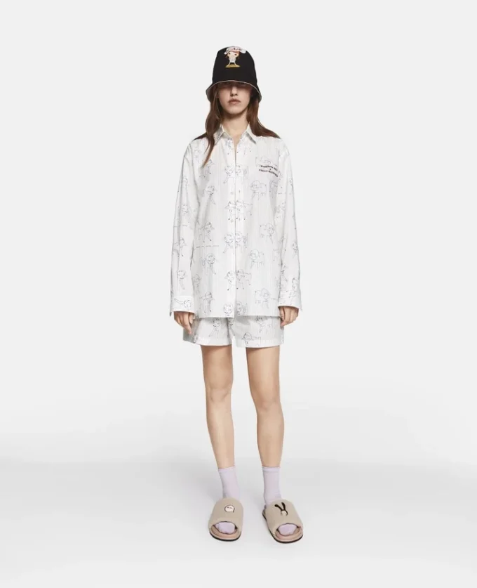 Camicia con stampa Sheep Can Never Sleep Camicia con stampa Sheep Can Never Sleep