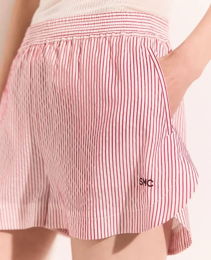 Shorts elasticizzati a righe Shorts elasticizzati a righe