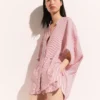 Shorts elasticizzati a righe Shorts elasticizzati a righe