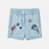 Shorts elasticizzati in denim Woodland Friends Shorts elasticizzati in denim Woodland Friends