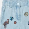 Shorts elasticizzati in denim Woodland Friends Shorts elasticizzati in denim Woodland Friends