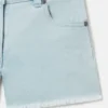 Shorts in denim a gamba dritta Shorts in denim a gamba dritta
