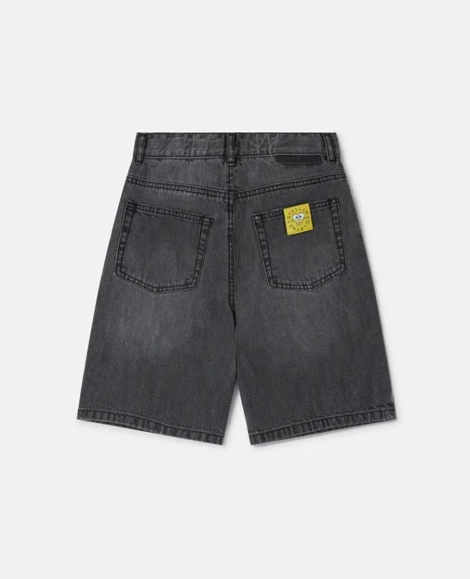 Shorts in denim con grafica SpongeBob Shorts in denim con grafica SpongeBob