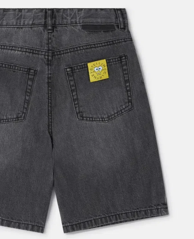 Shorts in denim con grafica SpongeBob Shorts in denim con grafica SpongeBob