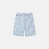 Shorts in denim con stampa squalo Shorts in denim con stampa squalo