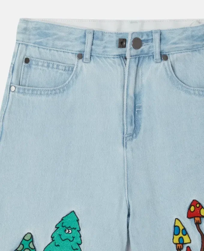 Shorts in denim Woodland Friends Shorts in denim Woodland Friends