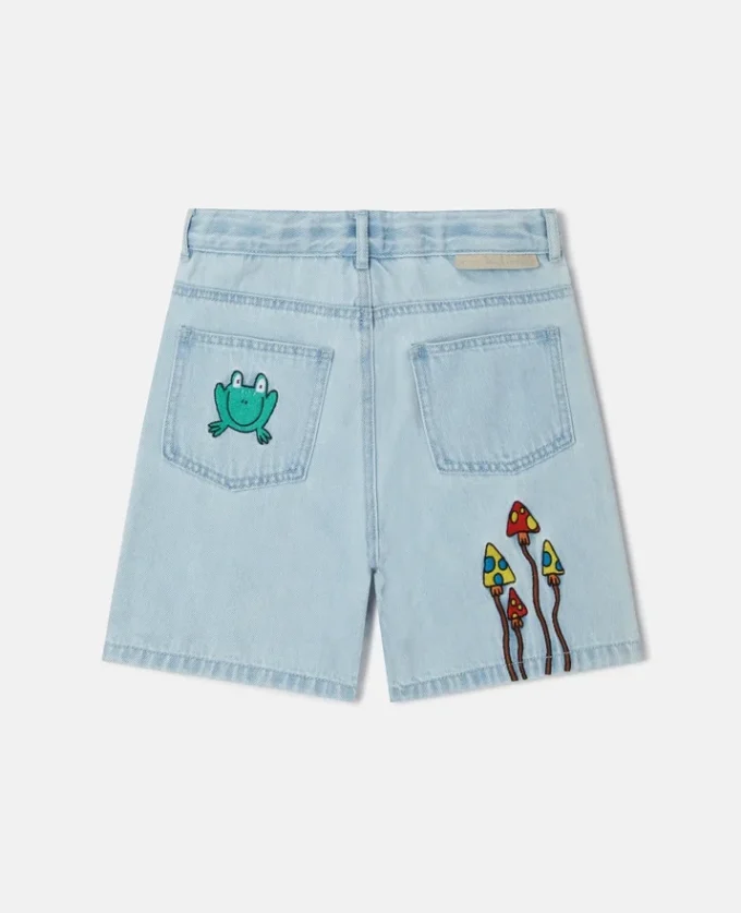 Shorts in denim Woodland Friends Shorts in denim Woodland Friends