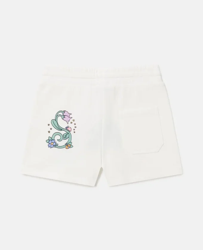 Shorts in jersey ricamato