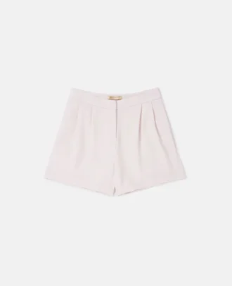 Shorts sartoriali con pieghe