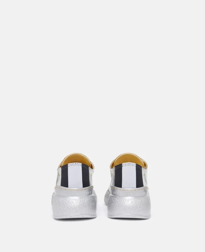Sneakers basse metallizzate con stampa fragole Loop Sneakers basse metallizzate con stampa fragole Loop