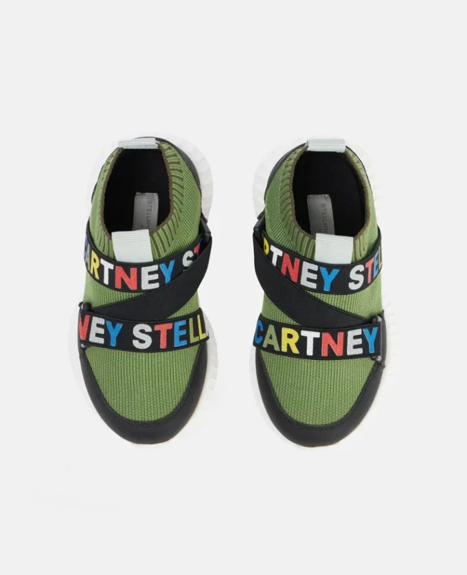 Sneakers slip-on con nastro con logo Sneakers slip-on con nastro con logo