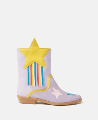 Stivali western con motivo a stelle