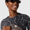 T-shirt a maniche corte con stampa leopardata T-shirt a maniche corte con stampa leopardata