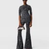T-shirt a maniche corte con stampa leopardata T-shirt a maniche corte con stampa leopardata